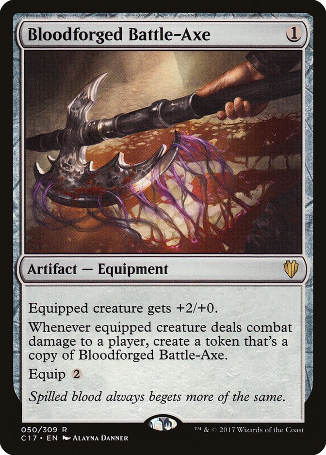 Bloodforged Battle-Axe [Commander 2017] | Devastation Store