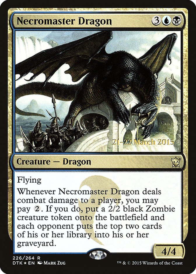 Necromaster Dragon  [Dragons of Tarkir Prerelease Promos] - Devastation Store | Devastation Store