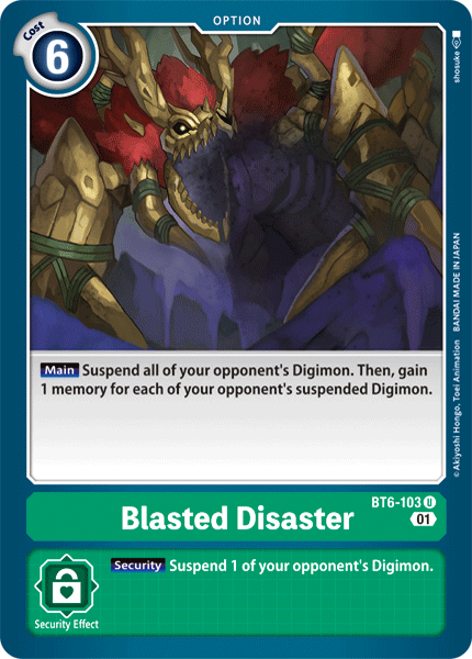 Blasted Disaster [BT6-103] [Double Diamond] | Devastation Store