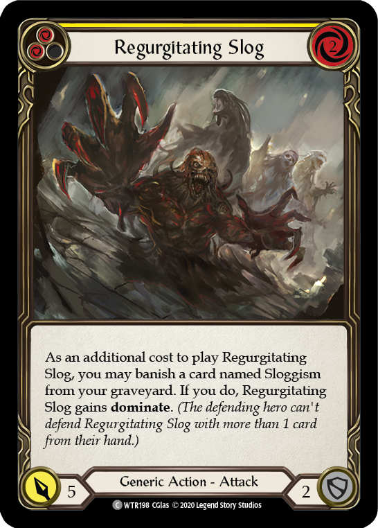 Regurgitating Slog (Yellow) [WTR198] Unlimited Edition Rainbow Foil - Devastation Store | Devastation Store