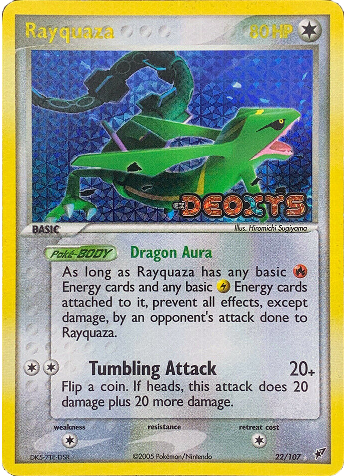Rayquaza (22/107) (Stamped) [EX: Deoxys] | Devastation Store