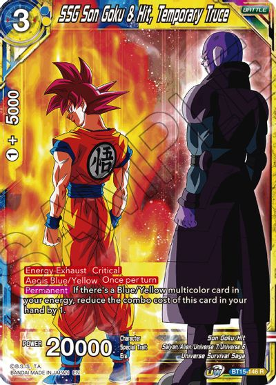 SSG Son Goku & Hit, Temporary Truce [BT15-146] | Devastation Store