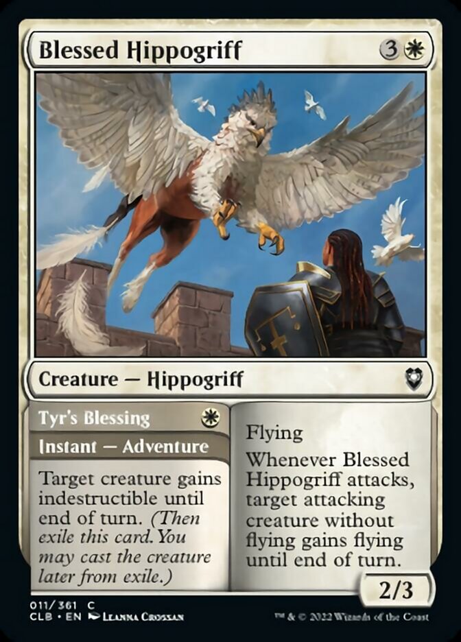 Blessed Hippogriff // Tyr's Blessing [Commander Legends: Battle for Baldur's Gate] | Devastation Store