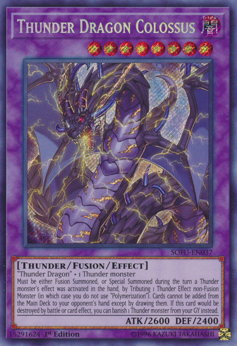 Thunder Dragon Colossus [SOFU-EN037] Secret Rare | Devastation Store