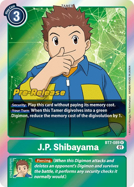 J.P. Shibayama [BT7-089] [Next Adventure Pre-Release Cards] | Devastation Store