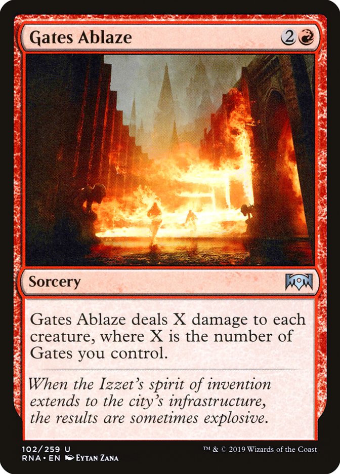 Gates Ablaze [Ravnica Allegiance] | Devastation Store