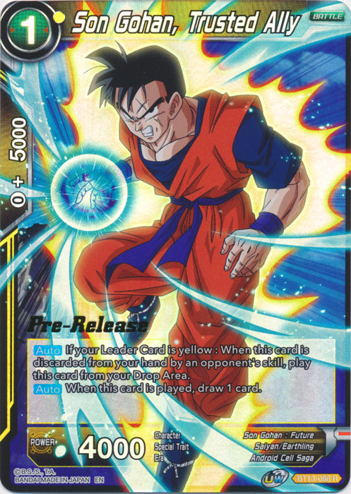 Son Gohan, Trusted Ally (BT13-098) [Supreme Rivalry Prerelease Promos] | Devastation Store