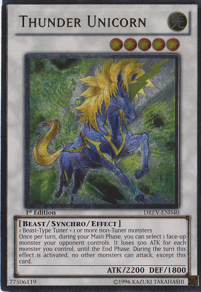 Thunder Unicorn [DREV-EN040] Ultimate Rare | Devastation Store