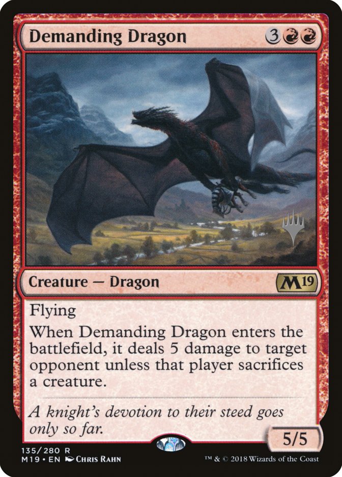 Demanding Dragon (Promo Pack) [Core Set 2019 Promos] | Devastation Store
