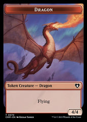 Soldier // Dragon (0021) Double-Sided Token [Commander Masters Tokens] | Devastation Store