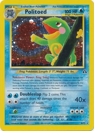Politoed (8/75) [Neo Discovery Unlimited] | Devastation Store