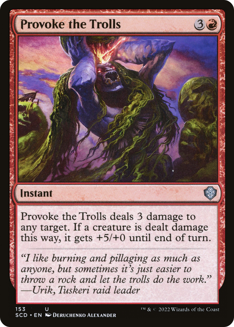 Provoke the Trolls [Starter Commander Decks] | Devastation Store