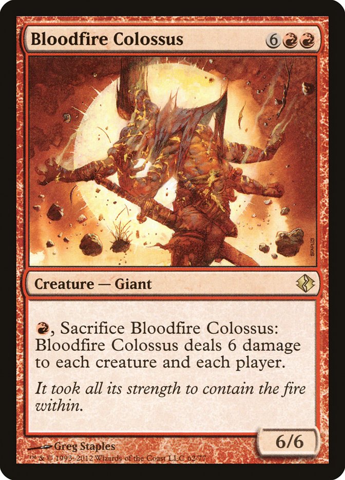Bloodfire Colossus [Duel Decks: Venser vs. Koth] - Devastation Store | Devastation Store