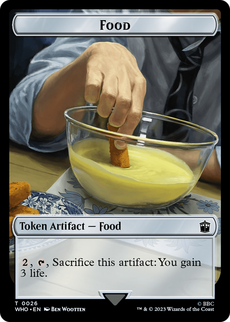 Alien Angel // Food (0026) Double-Sided Token [Doctor Who Tokens] | Devastation Store