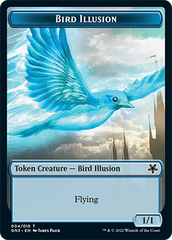 Bird Illusion // Elf Warrior Double-sided Token [Game Night: Free-for-All] | Devastation Store