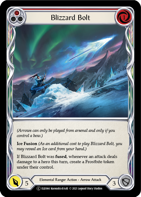 Blizzard Bolt (Red) [U-ELE044] Unlimited Normal | Devastation Store