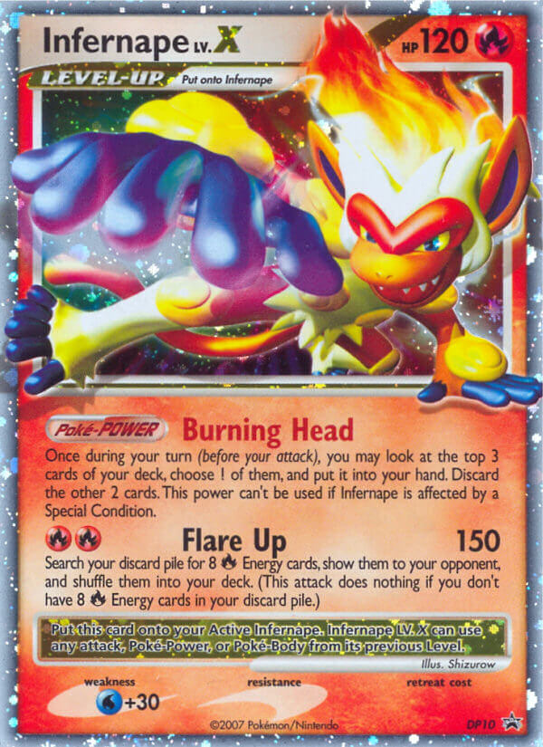 Infernape LV.X (DP10) [Diamond & Pearl: Black Star Promos] | Devastation Store