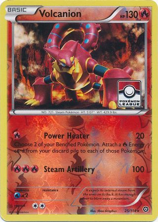 Volcanion (25/114) (League Promo) [XY: Steam Siege] | Devastation Store