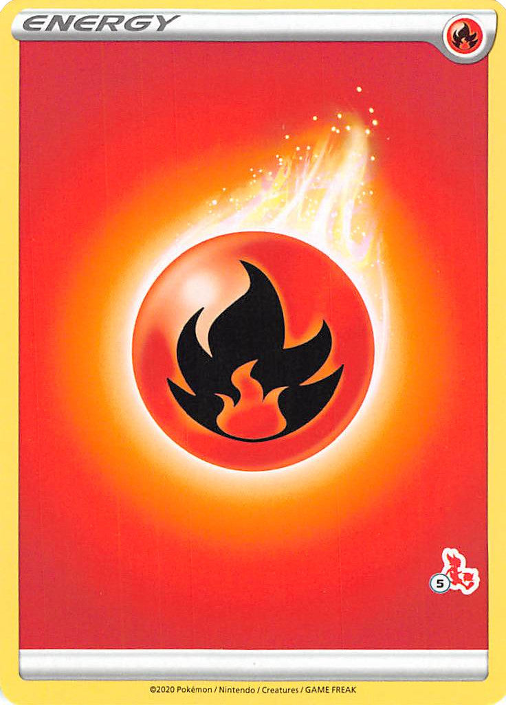 Fire Energy (Cinderace Stamp #5) [Battle Academy 2022] | Devastation Store