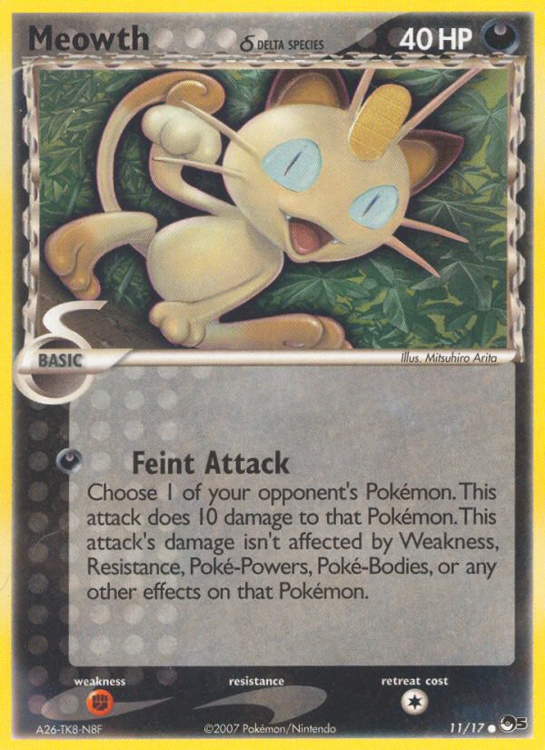 Meowth (11/17) (Delta Species) [POP Series 5] | Devastation Store