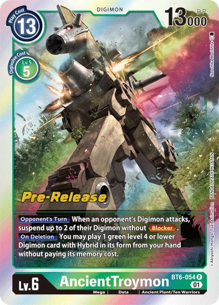 AncientTroymon [BT6-054] [Double Diamond Pre-Release Cards] | Devastation Store