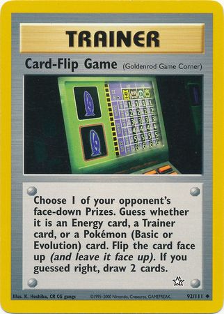 Card-Flip Game (92/111) [Neo Genesis Unlimited] | Devastation Store