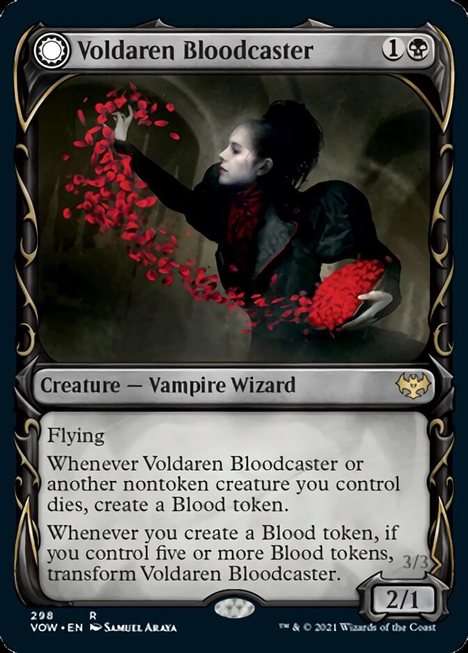 Voldaren Bloodcaster // Bloodbat Summoner (Showcase Fang Frame) [Innistrad: Crimson Vow] | Devastation Store