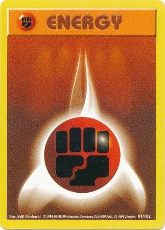 Fighting Energy (97/102) [Base Set Shadowless Unlimited] | Devastation Store