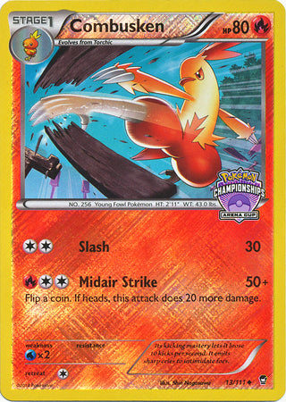 Combusken (13/111) (States Championship Promo) [XY: Furious Fists] | Devastation Store