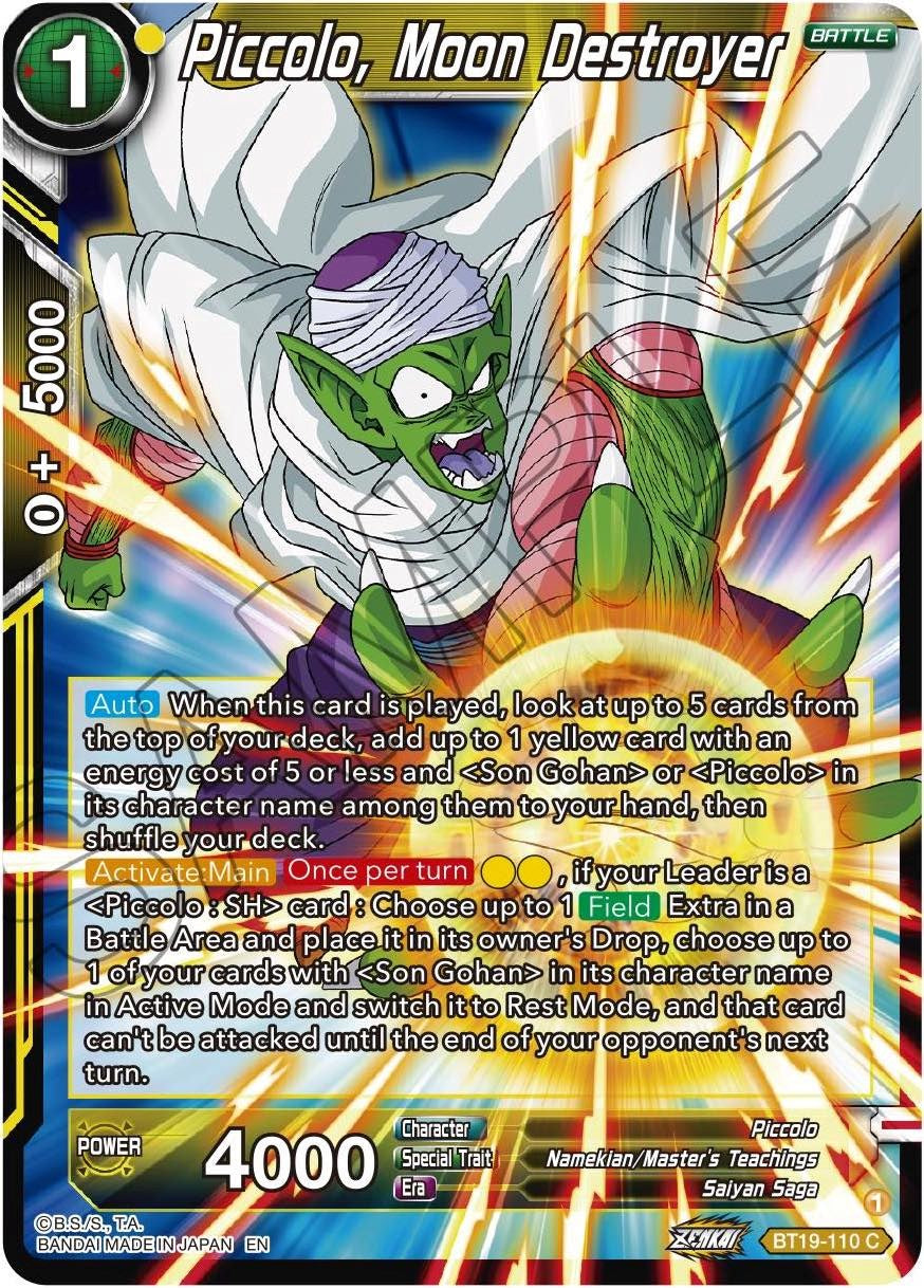 Piccolo, Moon Destroyer (BT19-110) [Fighter's Ambition] | Devastation Store