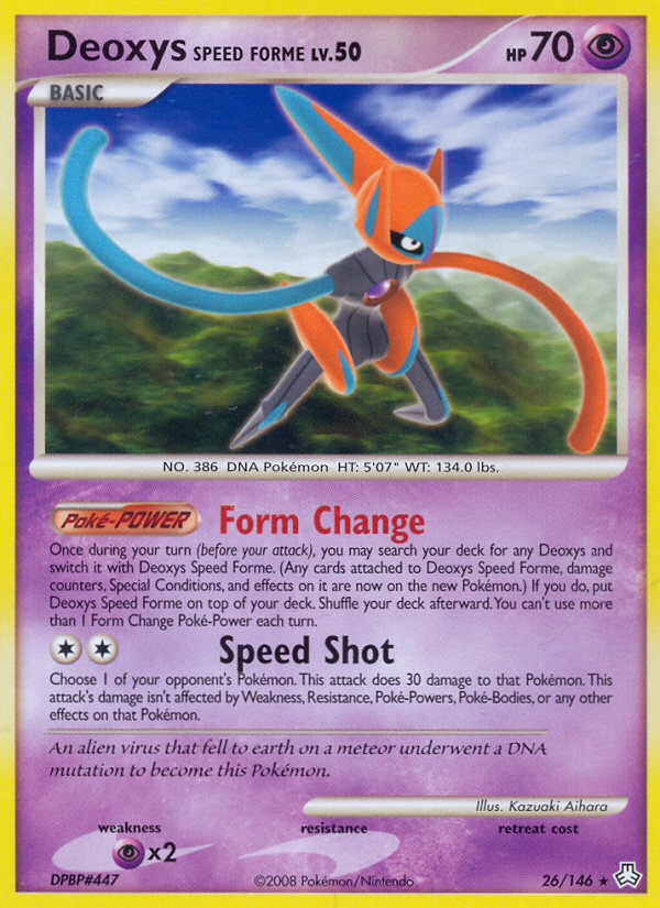 Deoxys Speed Forme (26/146) [Diamond & Pearl: Legends Awakened] | Devastation Store