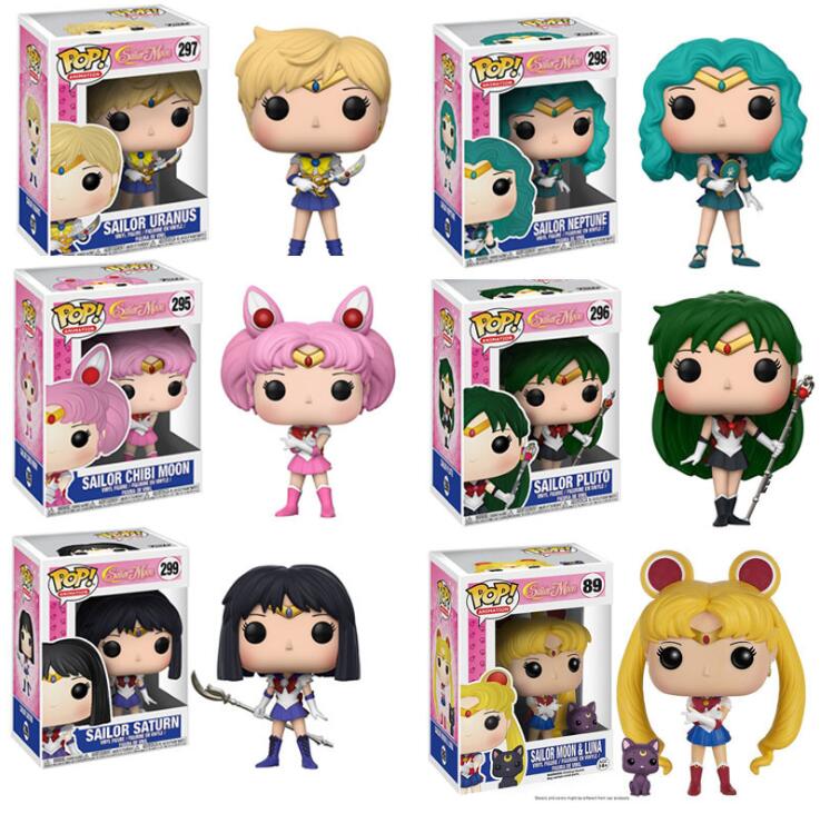 Funko POP Sailor Moon Chibiusa Meiou Setsuna Kaiou Michiru Action Figures PVC Model Boy Girl Toys - Devastation Store | Devastation Store