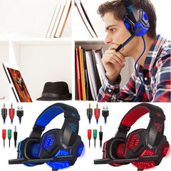 Auriculares EastVita PC780 para Gamer, auriculares estéreo con sonido y micrófono, luz LED - Devastation Store | Devastation Store